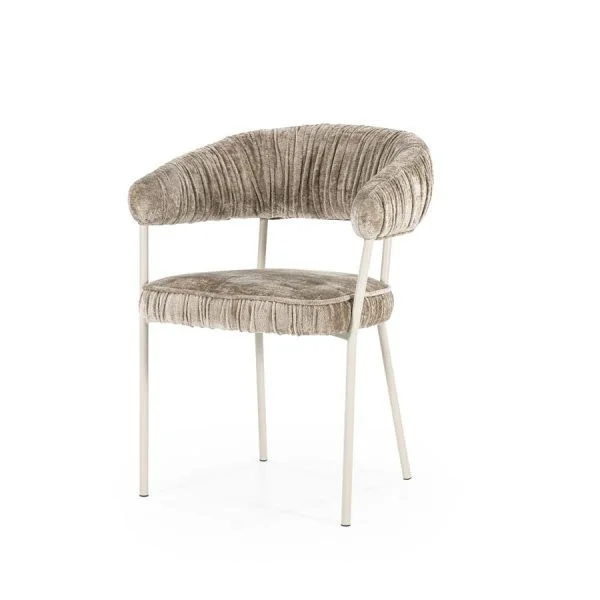 Eleonora / Eetkamerstoelen / Stoel Lizzy – taupe Femme