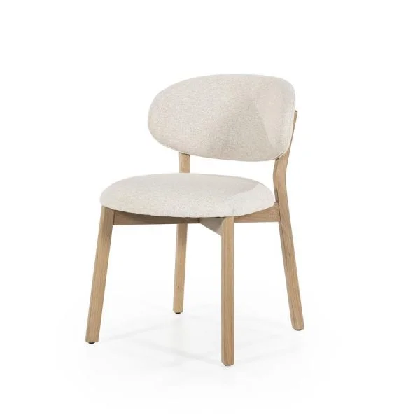 Eleonora / Eetkamerstoelen / Stoel Mikky naturel – beige Moon