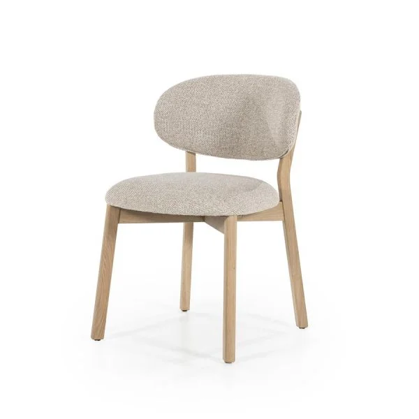 Eleonora / Eetkamerstoelen / Stoel Mikky naturel – taupe Moon